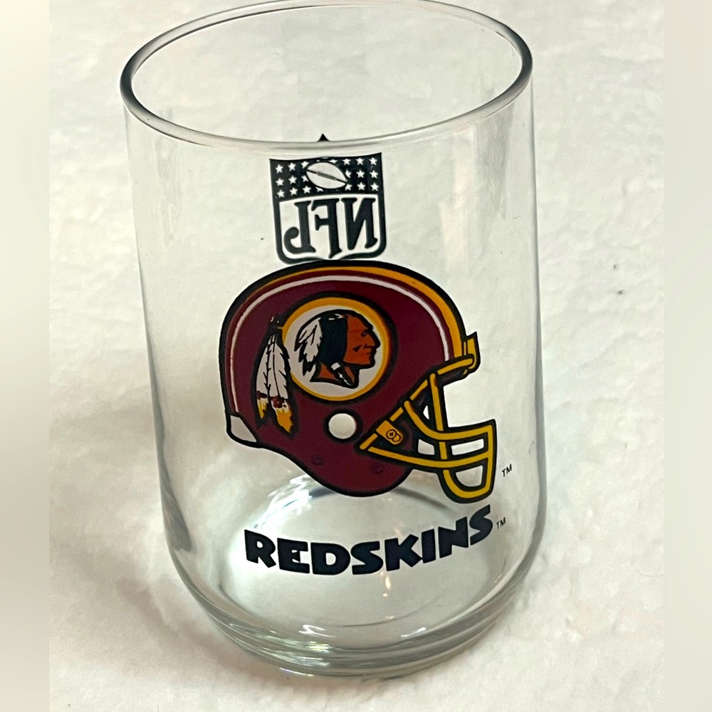 Washington Redskins NFL Football Drinking Glass Cup Vintage